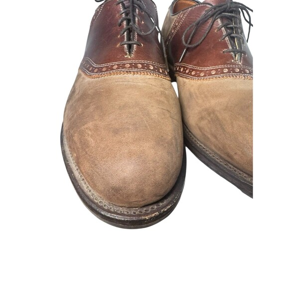 Allen Edmonds Milbrook Leather & Suede Brogue Detail Oxford - Brown - 10.5 main image 14